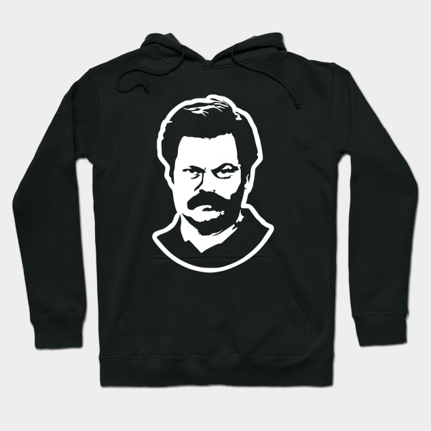 Ron Swanson Hoodie by Swanson and Schrute